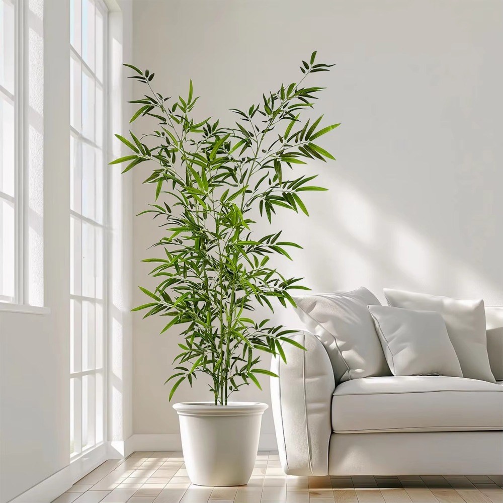 Maceta de bambú verde Artifici - Ficus Lyrata Tree reseña y precio