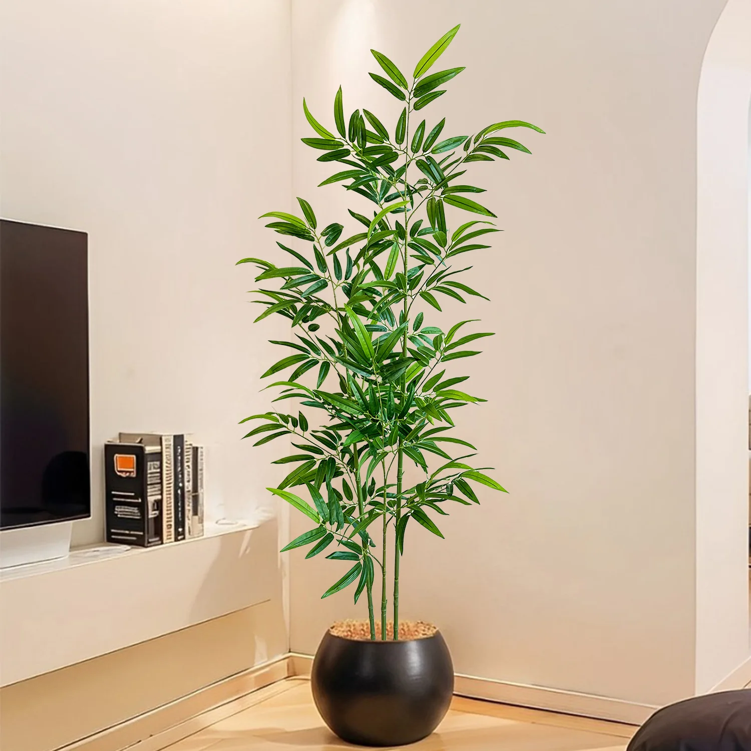 Bambú Artificial Verde, Resist - Ficus Lyrata Tree reseña y precio